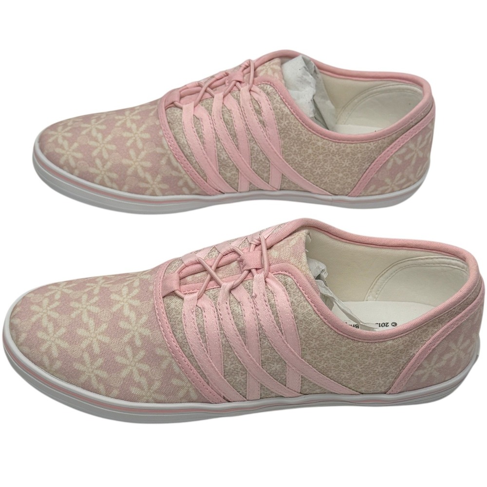 NEW Bradford Exchange Womens US 6.5 UK 5 Shoes Pink Floral Print Ribbon Retro - Picture 8 of 11